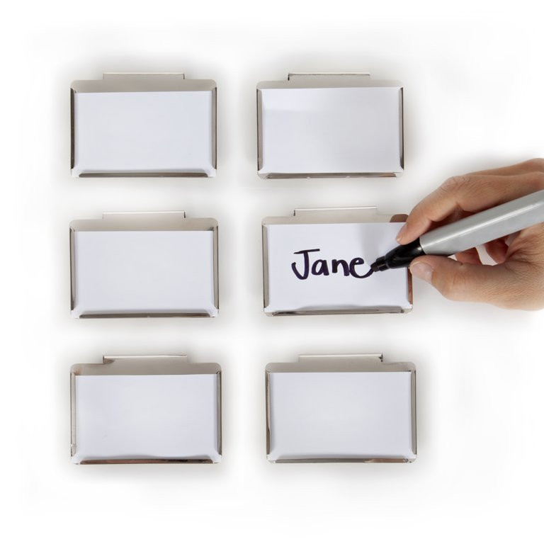 Basket Bin Labels Clip on | Label Holders for Basket or Storage Bins | Metal Hanging Bin Clip Lab... | Walmart (US)