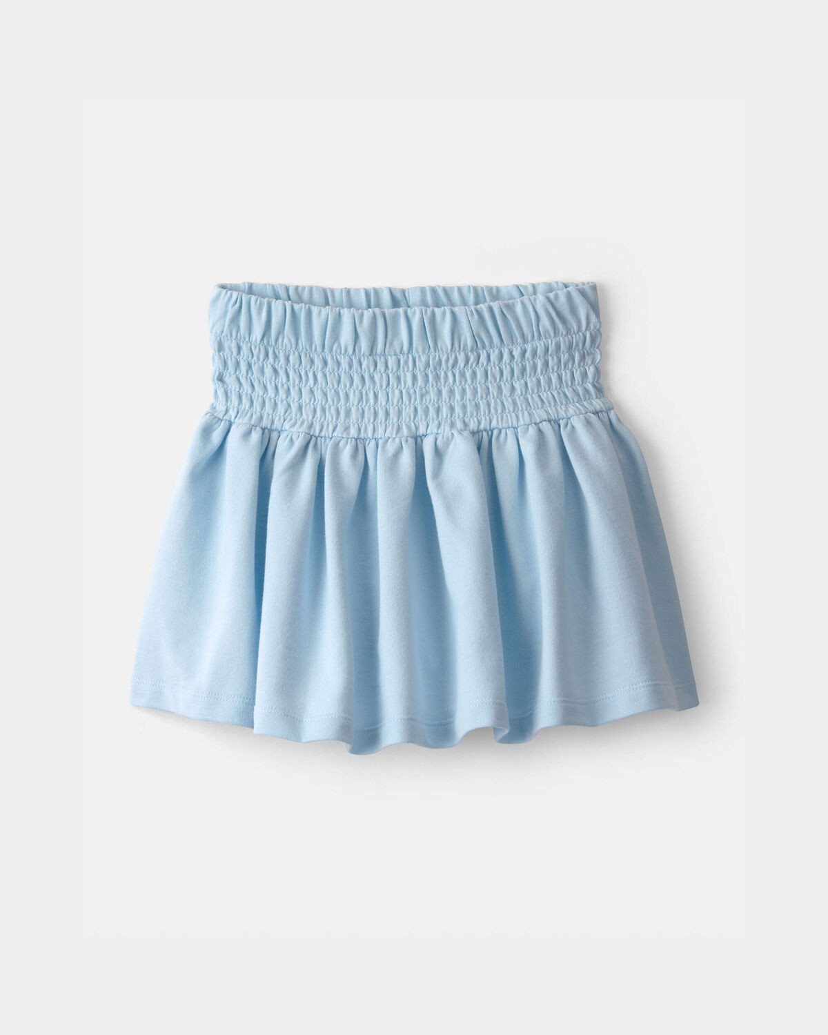 Girls French Terry Smocked Skort - Blue | Carter's Inc