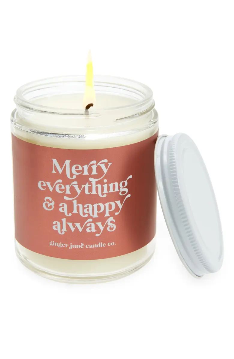 Ginger June Candle Co. Ginger June Candle Co Merry Everything & A Happy Always Candle | Nordstrom | Nordstrom