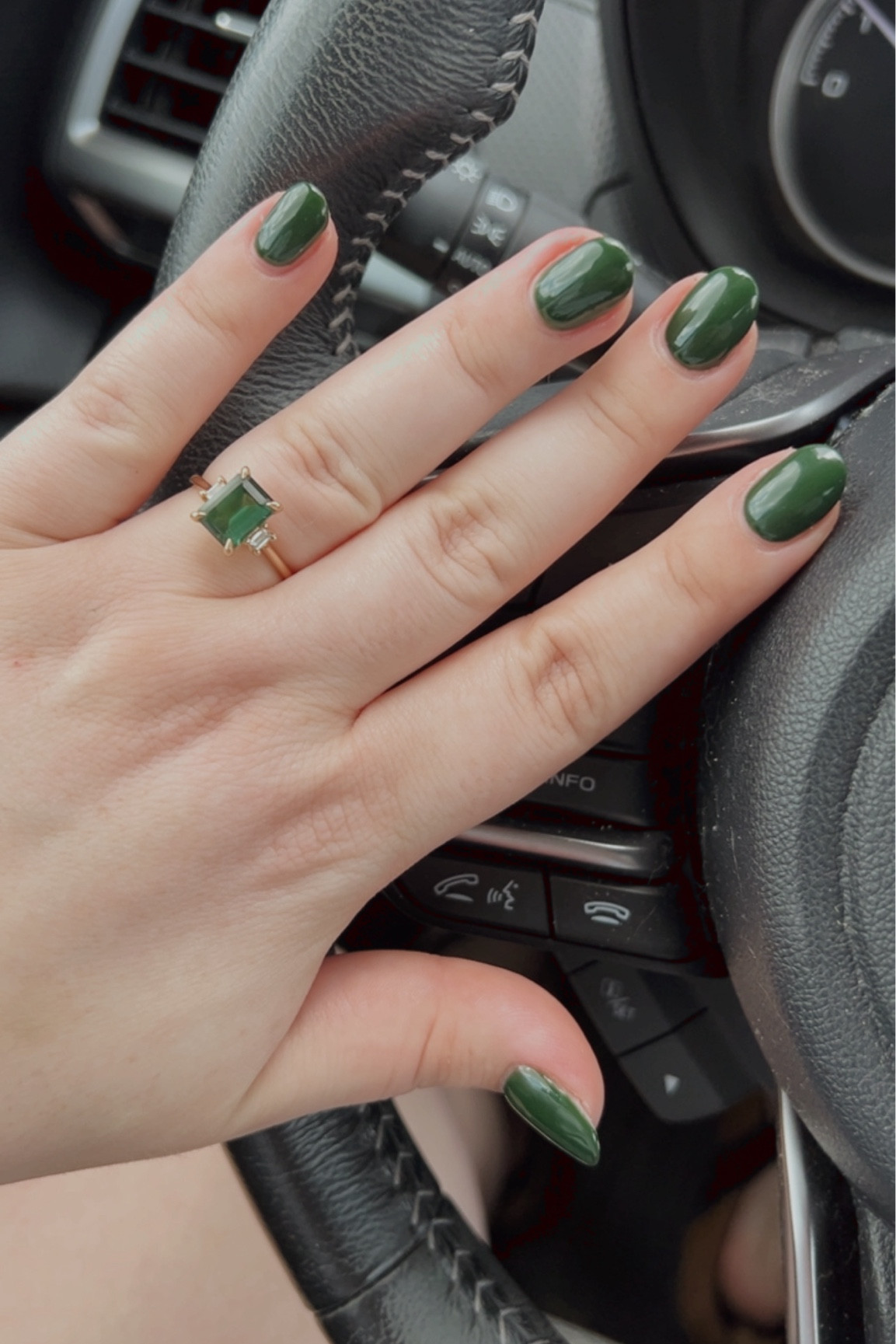 A fresh manicure with one of my go to green nail polishes 💚💅🏼🎉 tagging the exact dark green nail color along with a few more favorite green polishes from OPI, Essie, and more 

#LTKSeasonal #LTKStyleTip #LTKBeauty