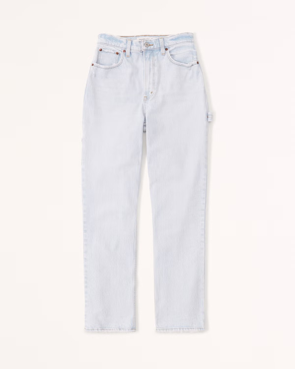 Curve Love Ultra High Rise 90s Straight Carpenter Jean | Abercrombie & Fitch (US)