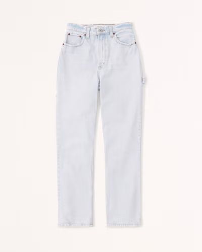 Women's Curve Love Ultra High Rise 90s Straight Carpenter Jean | Women's Bottoms | Abercrombie.co... | Abercrombie & Fitch (US)