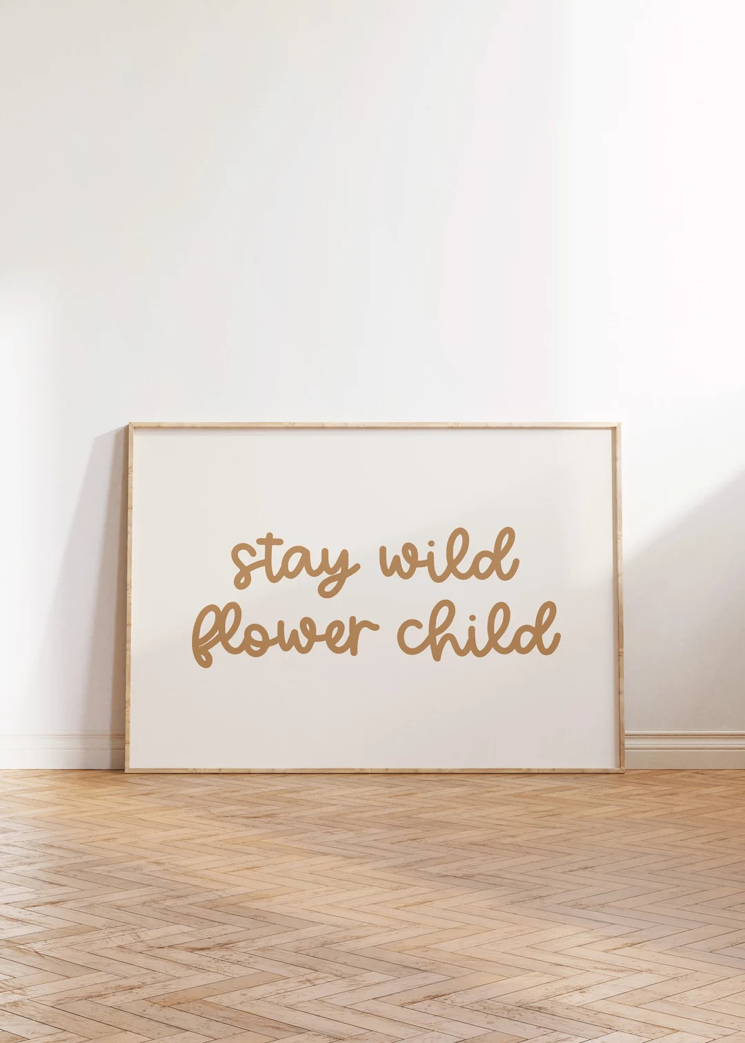 Stay Wild Flower Child Digital Print, Boho Daisy Nursery Decor, Neutral Nursery, Hippie Baby Room... | Etsy (US)