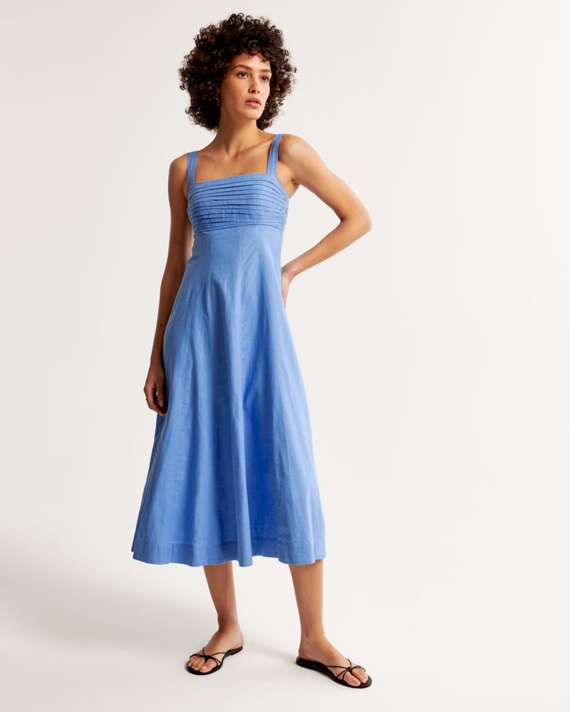 Women's Emerson Fit and Flare Maxi Dress | Women's New Arrivals | Abercrombie.com | Abercrombie & Fitch (US)