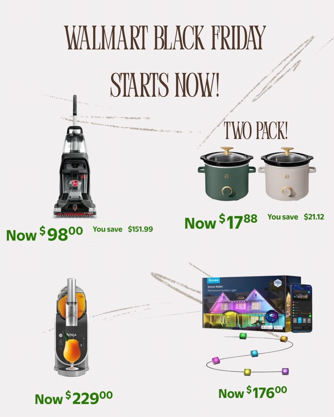 Walmart Black Friday home deals! The carpet shampooer is a lightning deal! 

#LTKCyberWeek #LTKHoliday #LTKGiftGuide