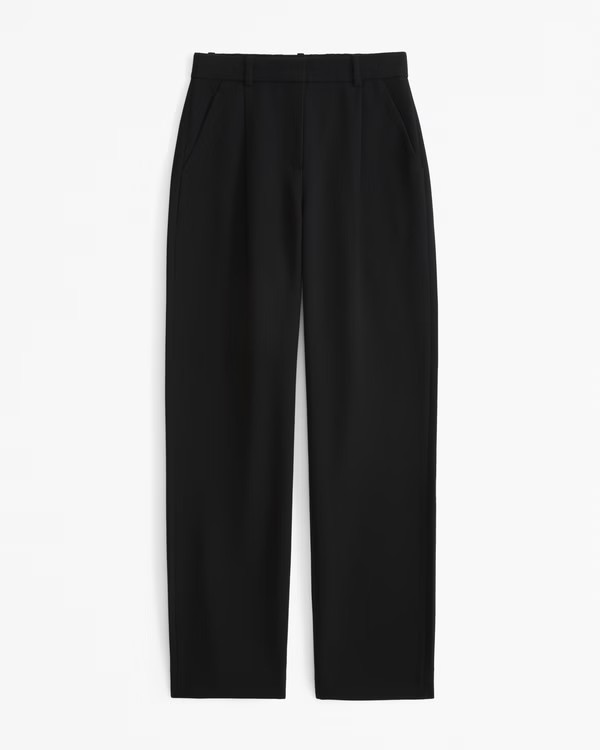 A&F Quinn Tailored Straight Pant | Abercrombie & Fitch (US)