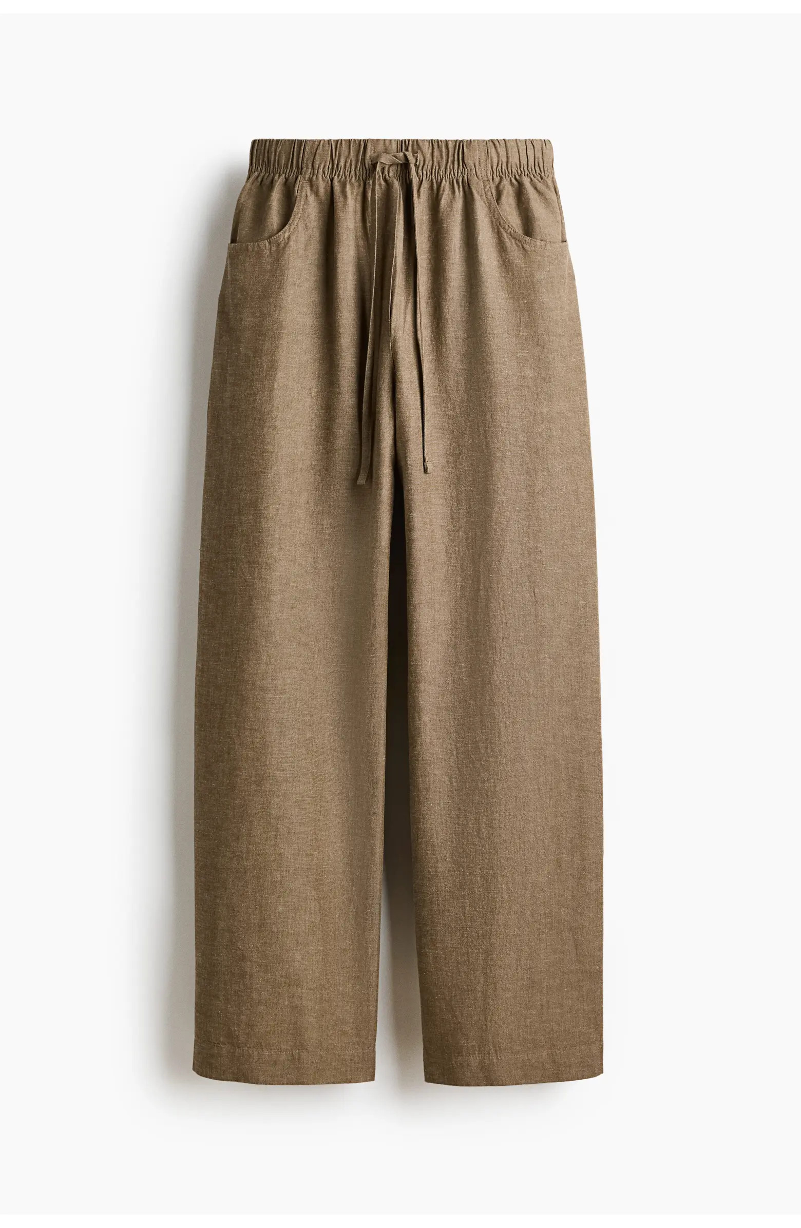 H&M Straight Drawstring Trousers | Nordstrom | Nordstrom