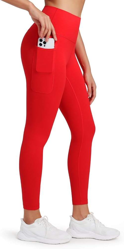HeyNuts Pro Leggings with Pockets 25'', High Waisted 7/8 Workout Pants | Amazon (US)