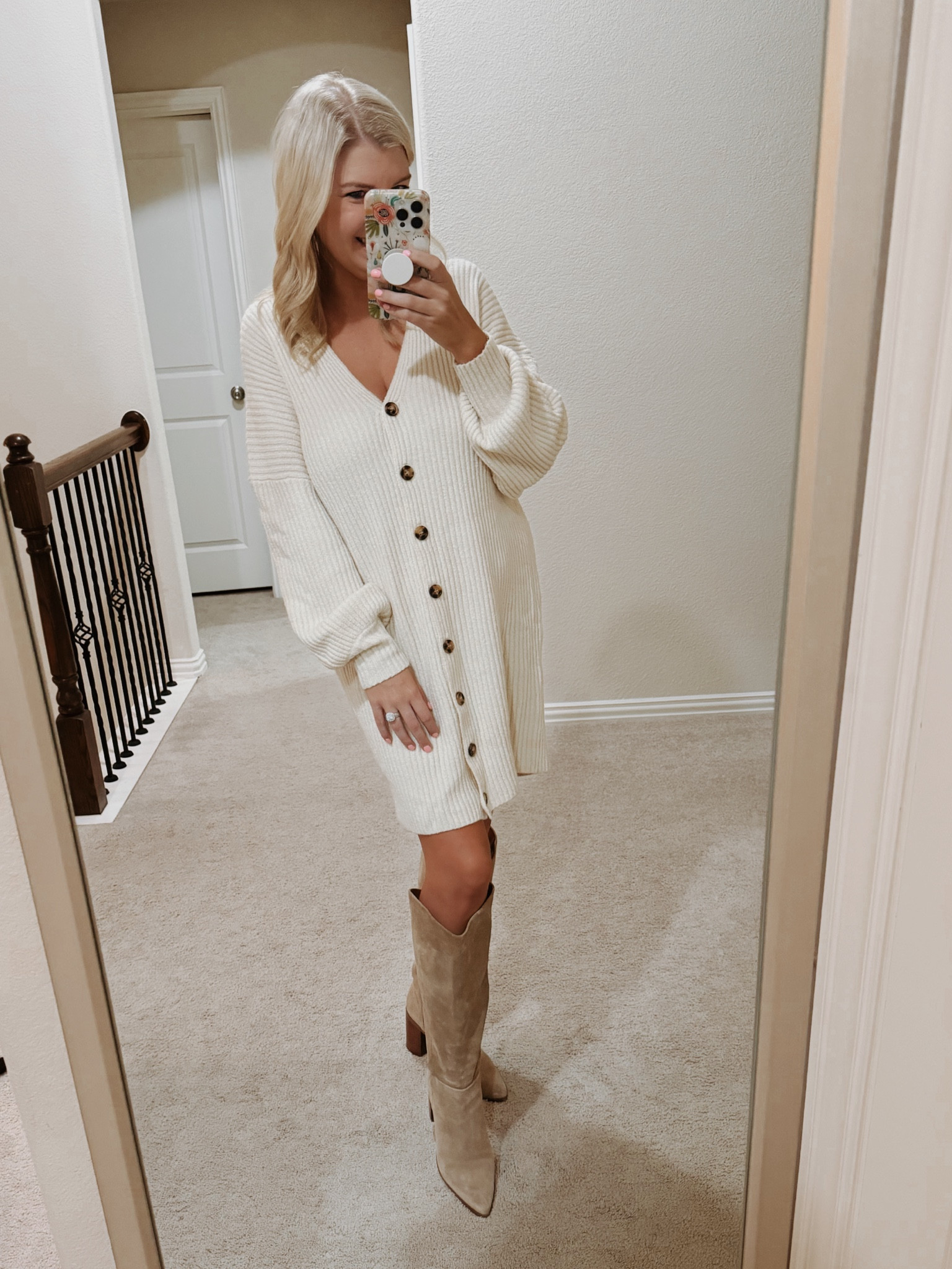 Nordstrom Anniversary Sale
Sizing:
Medium sweater dress (size down)
8.5 boots

fall outfit. sweater dress. knee high boots  

#LTKFindsUnder100 #LTKxNSale #LTKFindsUnder50