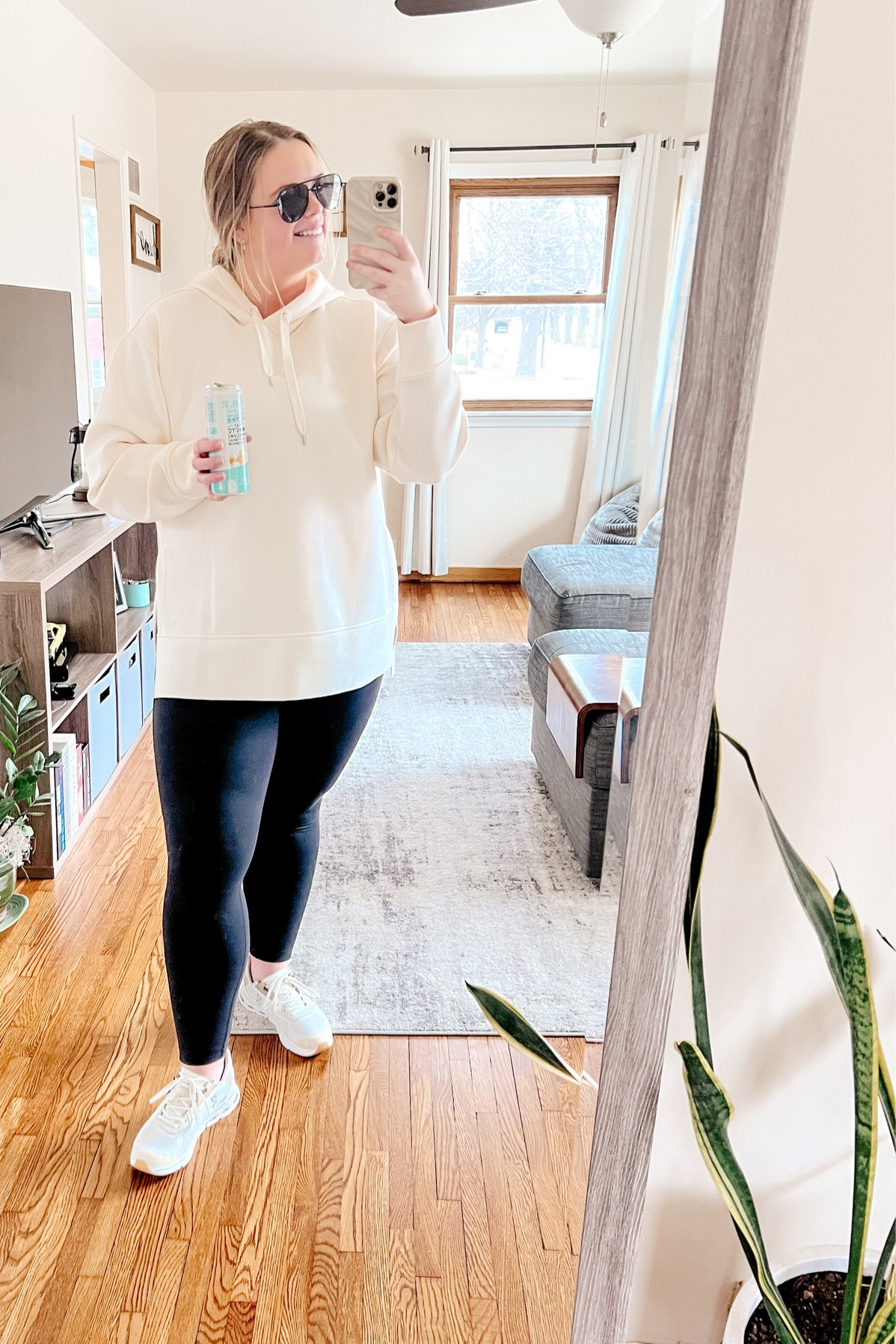 Casual Friday: On Clouds on my feet, Calia by Carrie for that scuba chic, Bubblr drink in hand, and Lululemon leggings for the win. Let’s keep it casual and comfy!

#LTKshoecrush #LTKmidsize #LTKSeasonal