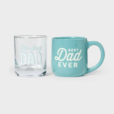 2pc Father's Day Drinkware Set Coffee Mug and Glass - Spritz™ | Target
