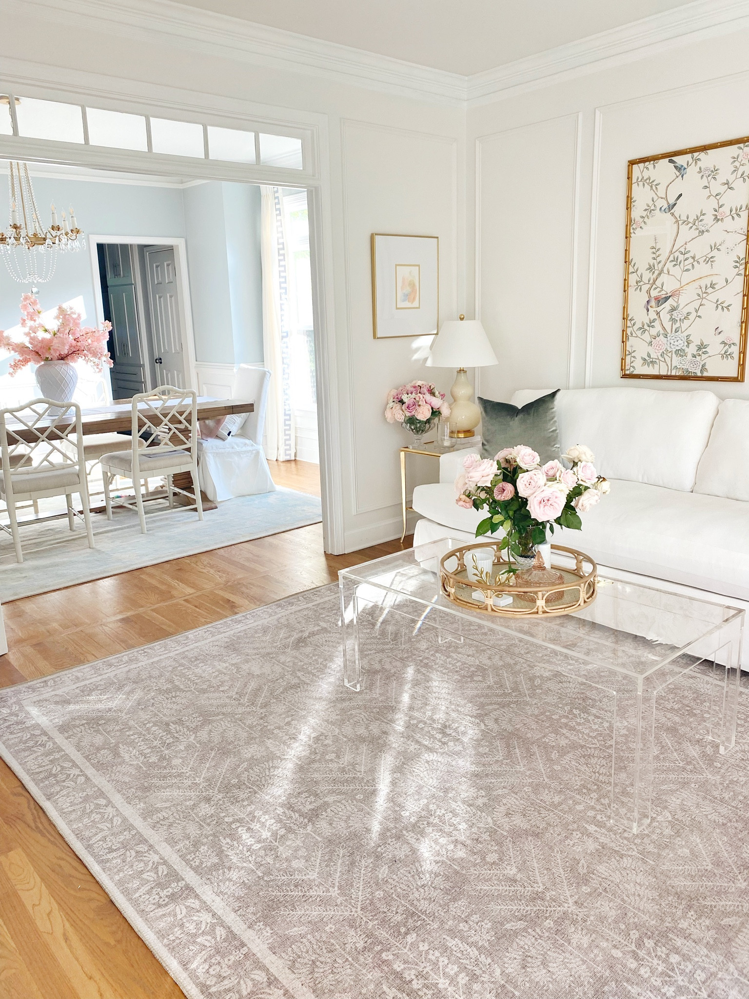 Glam, grand millennial, coastal grandmother, living room, dining room, Walmart, Amazon, chandelier, traditional, chinoiserie, Etsy, Ballard, Target, throw pillow, velvet 

#LTKhome #LTKunder100