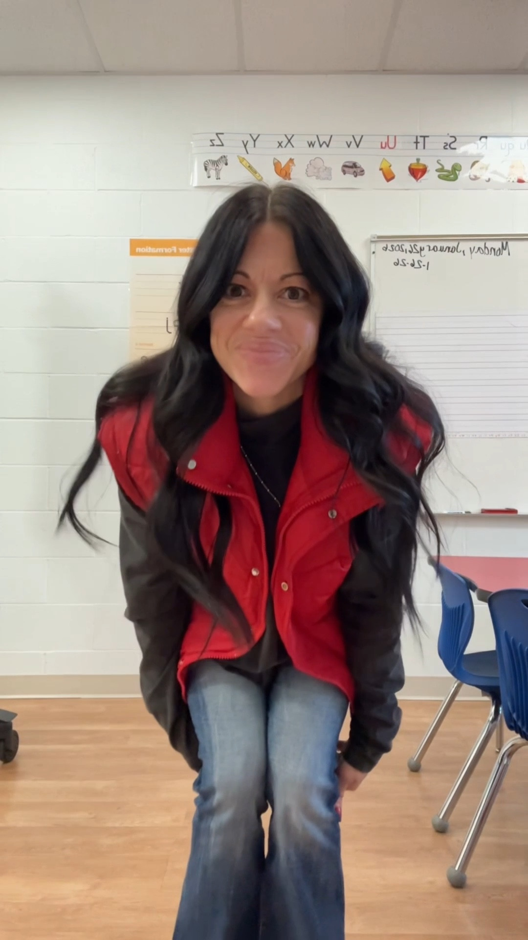 This outfit is so fun!! Bury me in Red!
Wear this to school, out to run errands, valentines casual outfit.

Vest-medium
Top-small
Jeans-tts
Shoes-size 9


#LTKmomlife #LTKootd #LTKValentine