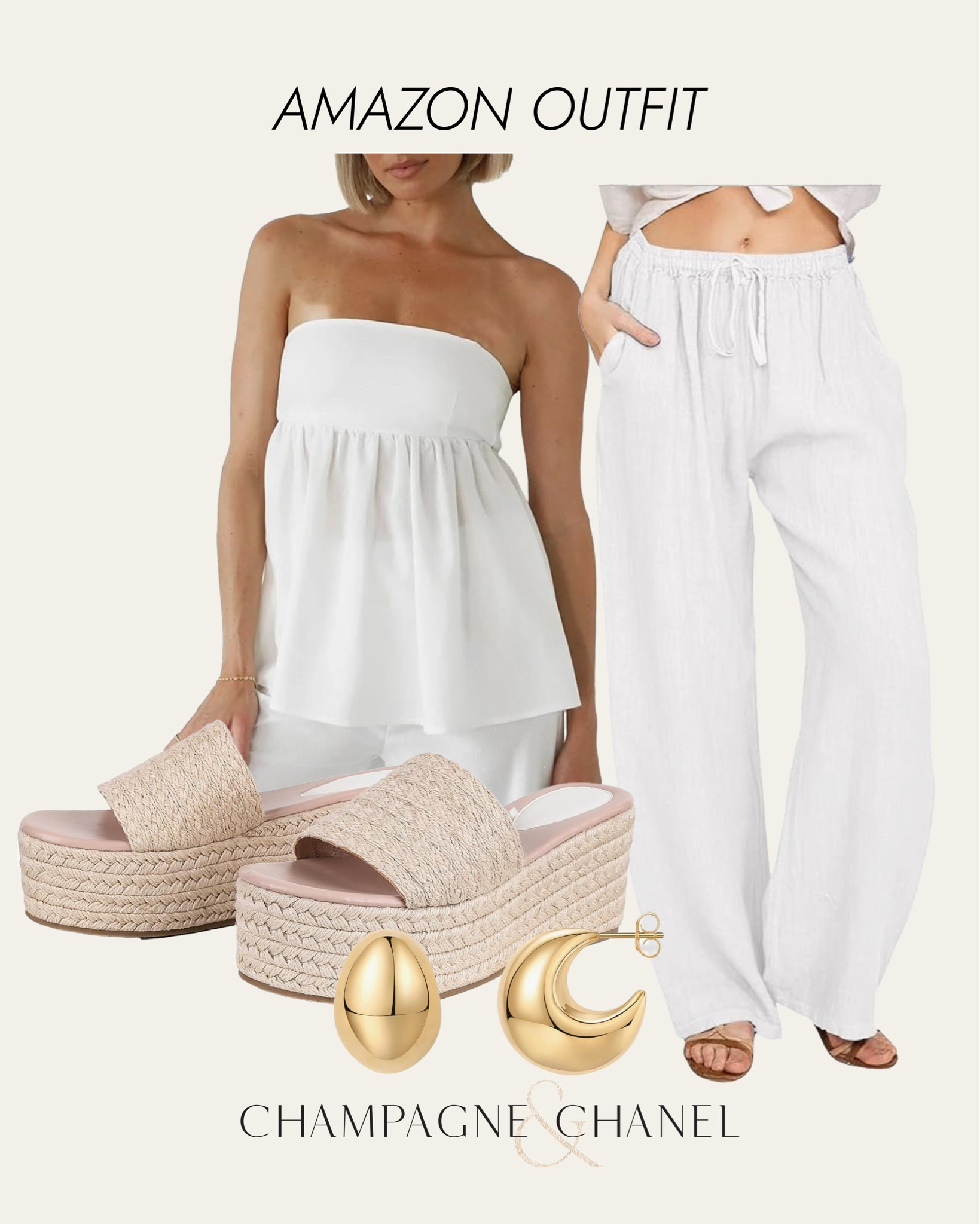 Linen pants styling 🤍 all from Amazon! 

#LTKSeasonal #LTKStyleTip #LTKFindsUnder50