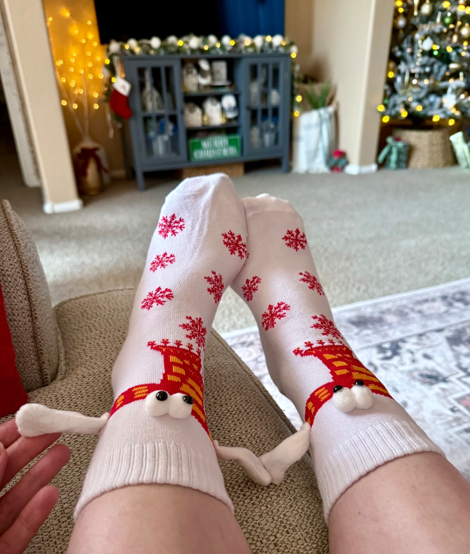 Hands holding socks for your Christmas party. So cute and funny to give away in a Christmas game like white elephant or favorite things party. Everyone will get a kick out of them. 




White elephant gifts, funny gifts, Magnetic sock, 

#LTKSeasonal #LTKHoliday #LTKGiftGuide #LTKstorytime #LTKFindsUnder50