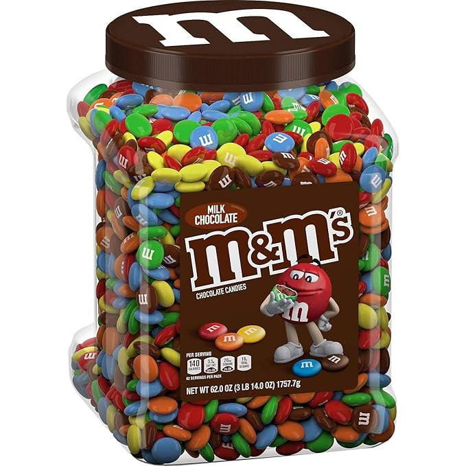 M&M's Milk Chocolate Candies 3Lb 14oz Jar Limited | Amazon (US)