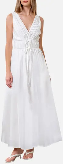 MOON RIVER Sleeveless Pleated Sundress | Nordstromrack | Nordstrom Rack