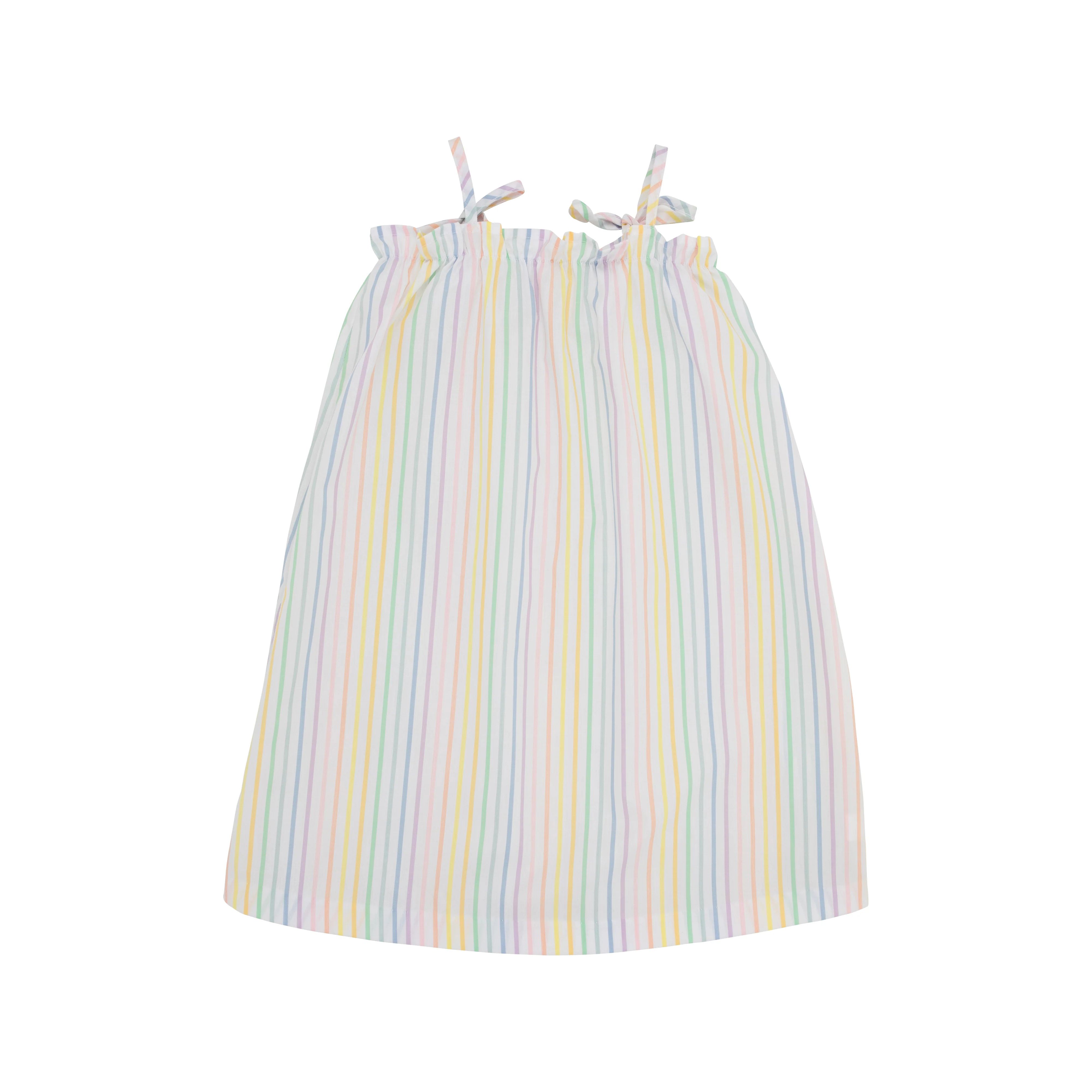 Lainey's Little Dress - Rainbow Rollerskate Stripe | The Beaufort Bonnet Company