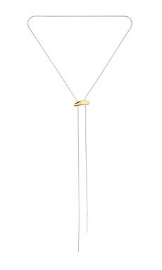 BRACHA Lauren Two Tone Lariat Necklace in Two Tone from Revolve.com | Revolve Clothing (Global)