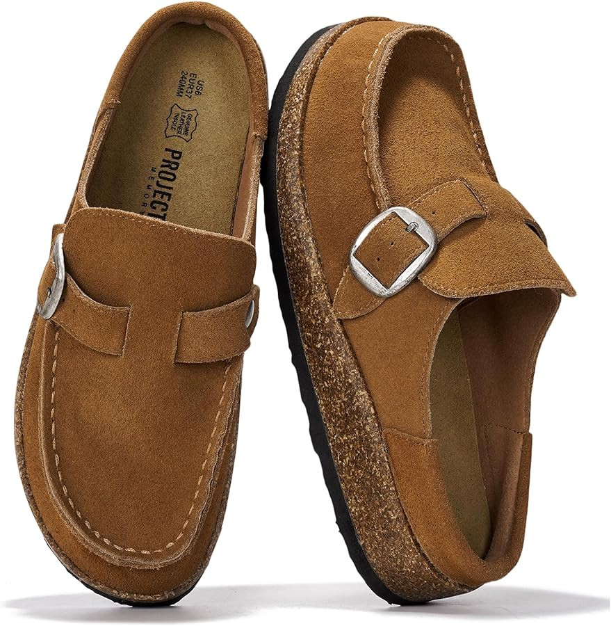 Project Cloud Genuine Leather Moccasin-Style Clogs for Women - Memory Foam and Water Resistant Mu... | Amazon (US)