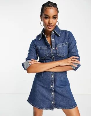 Levi's – Mini-Jeanskleid in dunkler Waschung | ASOS (Global)