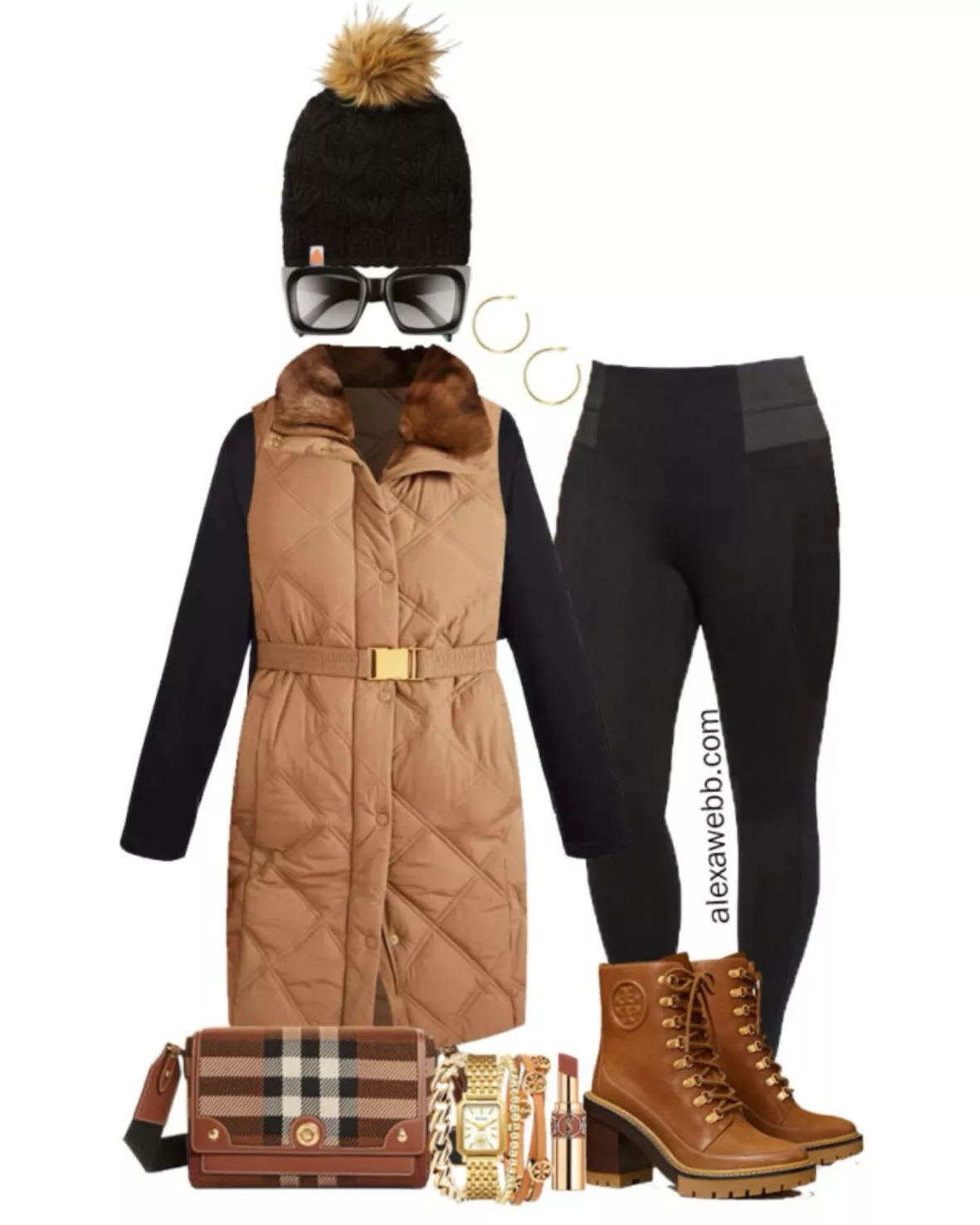 Plus Size Winter Outfit with Walmart - Alexa Webb