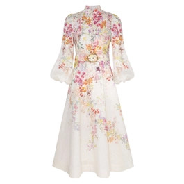 Natura Buttoned Midi Dress | ZIMMERMANN (UK)