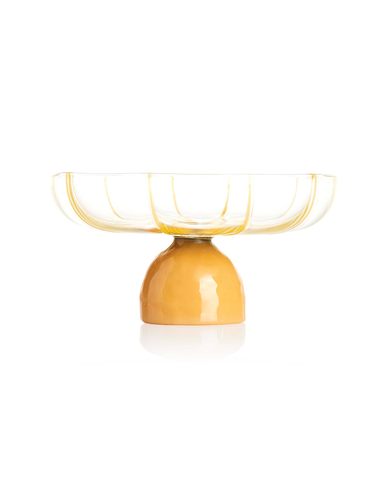 GRAND SOLEIL PLATTER - CLEAR/YELLOW | David Jones (Australia & New Zealand)