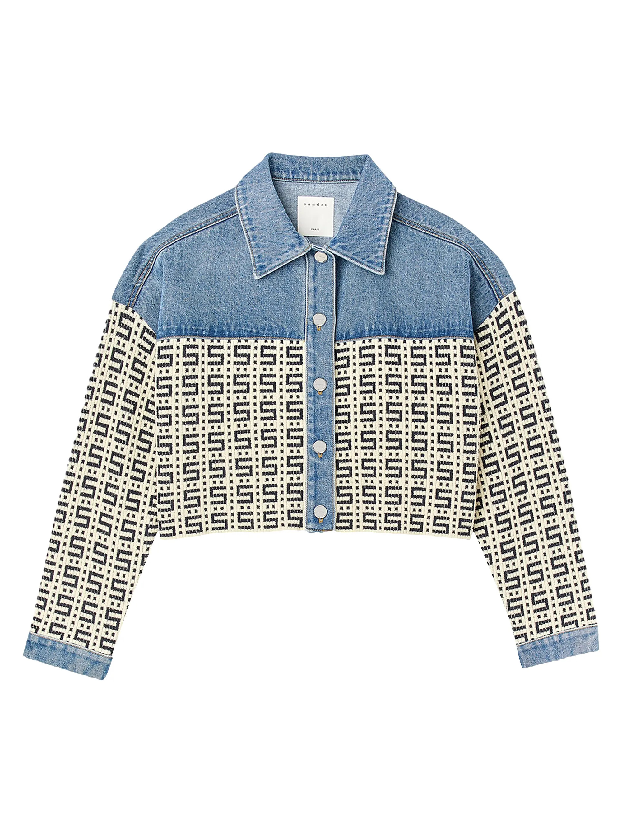 Cropped Denim Coatigan | Saks Fifth Avenue