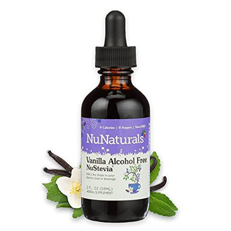NuNaturals NuStevia Liquid Vanilla Stevia Alcohol Free Natural Liquid Sweetener Sugar-Free 295 Servi | Walmart (US)
