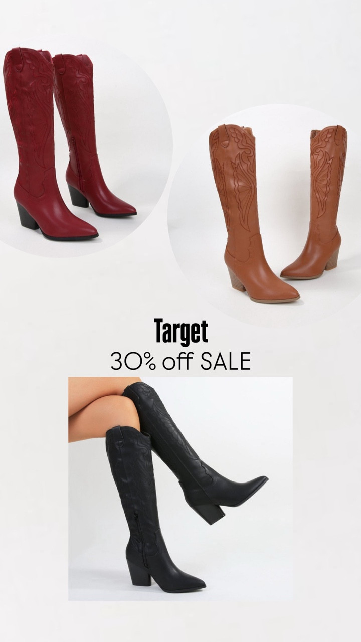 HUGE price drop + western aesthetic on another level!🤠

Whether you need a little pop of color in your country concert outfit, rodeo outfit inspo, or just out here living your Footloose dream like me, I found the PERFECT red cowboy boots for spring at Target🔥

#LTKShoes #LTKWomens #LTKPriceDrop #LTKunder100 #CowgirlBoots #springoutfits2026 #country #targetfinds 

#LTKSaleAlert