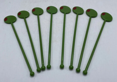 Olive Cocktail Swizzle Sticks Picks Drinks Appetizers LOT OF 8 Plastic  | eBay | eBay US