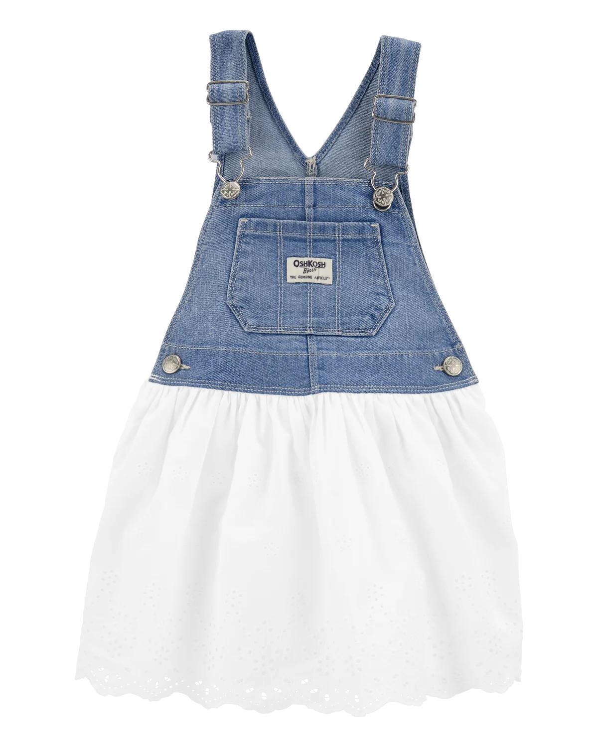 Toddler Girl Denim Eyelet Jumper Dress | Carter's Inc