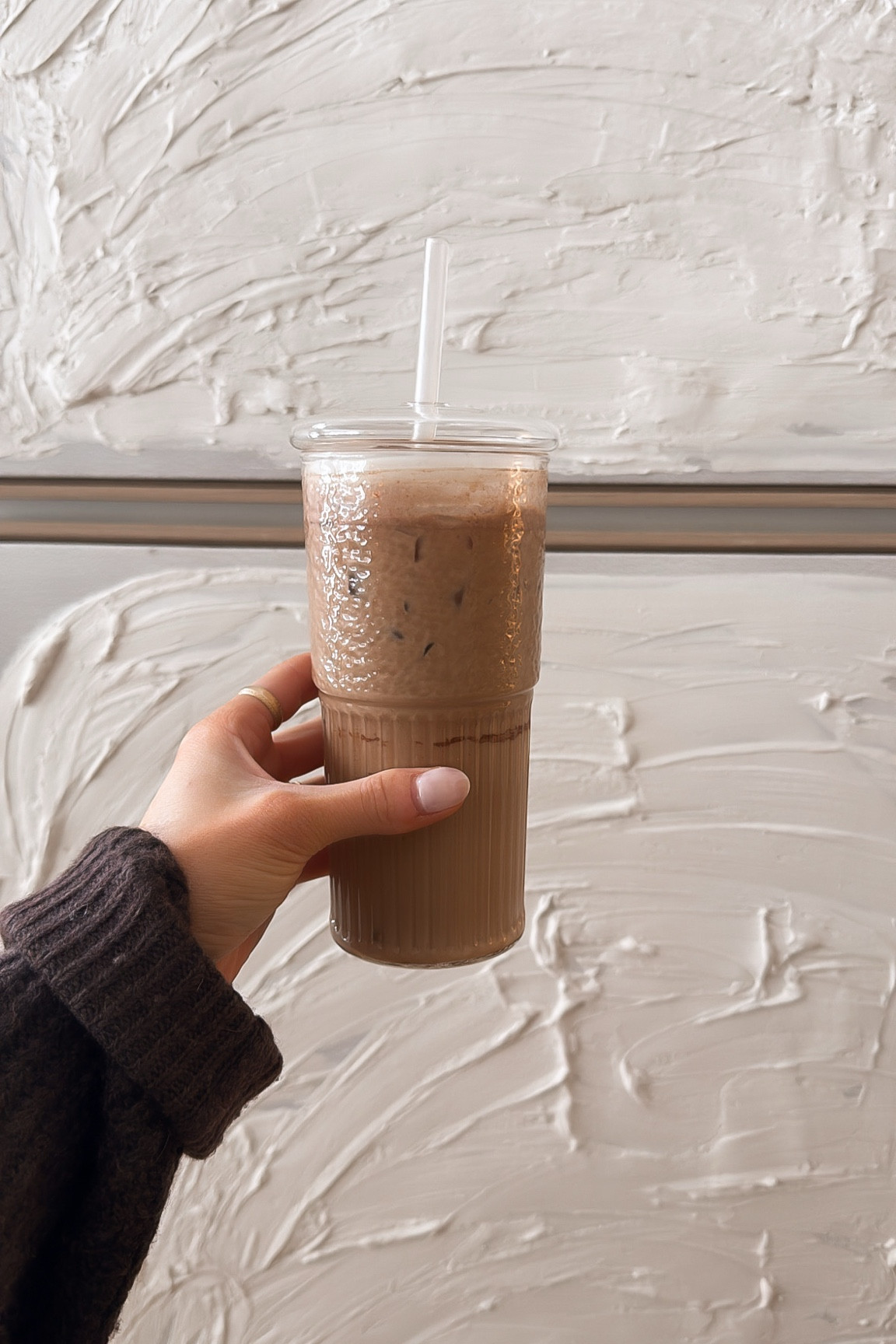 I look forward to this moment every day🤎🧸 I add chocolate protein & cookie dough creamer to make all my coffee dreams come true☕️

#LTKFitness #LTKHome