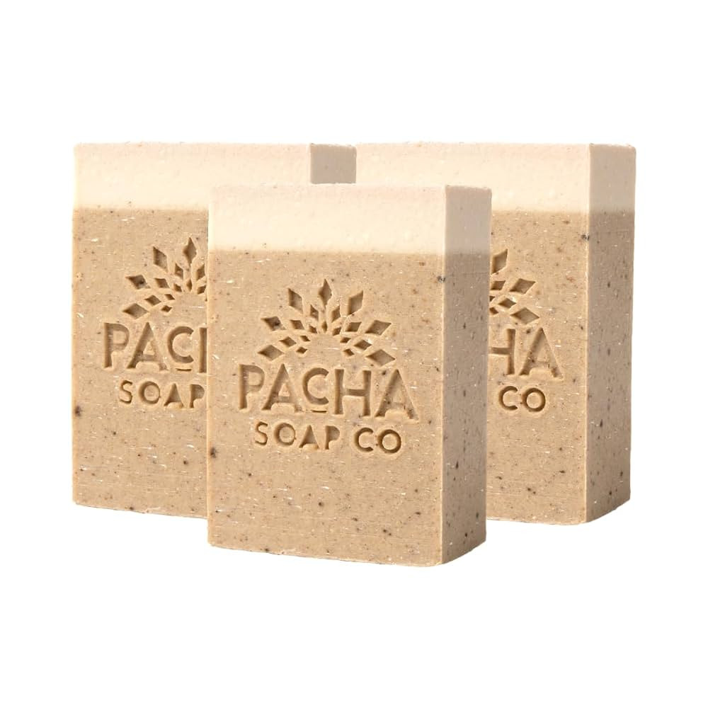 Pacha Soap Co. Bar Soap, Golden Chai, 4 oz, 3-Pack (12 oz Total) - Scents of Spiced Chai & Honey,... | Amazon (US)