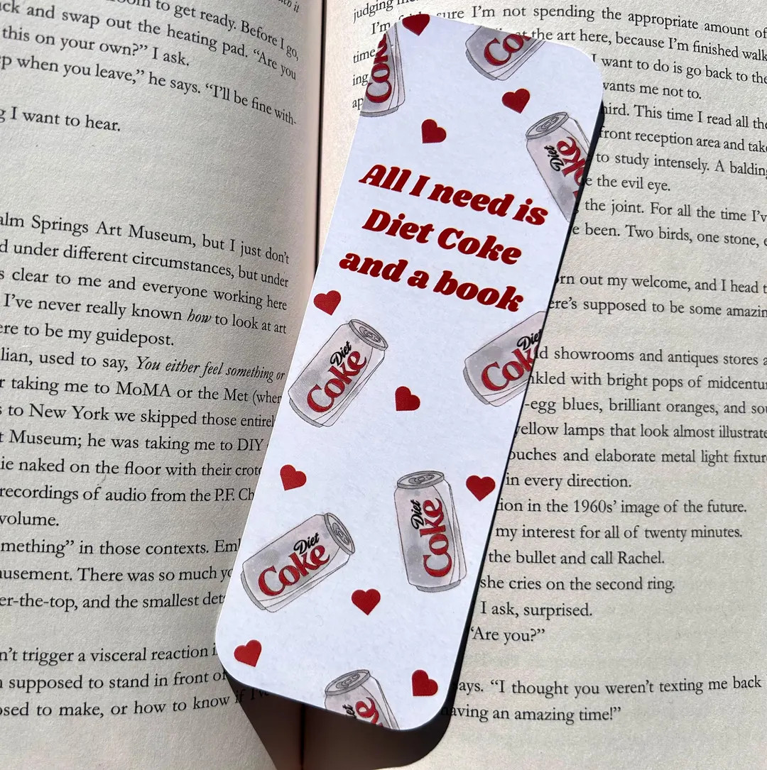 All I Need is Diet Coke and a Book Bookmark - Etsy | Etsy (US)