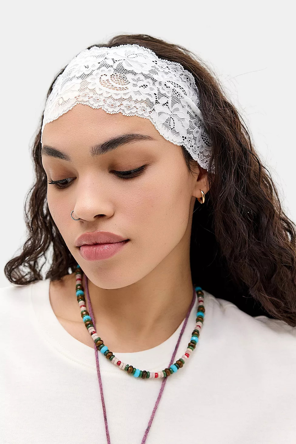 Extra Wide Lace Headband | Urban Outfitters UK