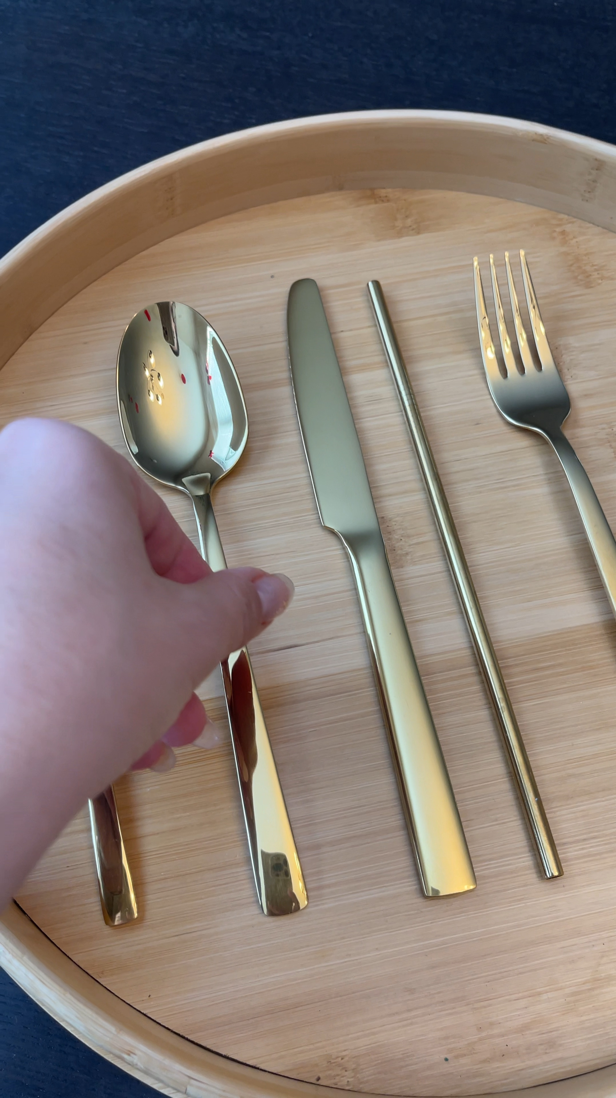 Gold silverware set, modern gold flatware, aesthetic cutlery set, luxury gold utensils, stainless steel gold silverware, gold plated flatware, matte gold cutlery, gold dining utensils, decorative gold silverware, elegant gold flatware, wedding gold silverware, gold utensil set for dinner, modern table setting, stylish gold forks and spoons, golden kitchen accessories, upscale dining flatware, gold silverware for special occasions, dishwasher-safe gold cutlery, contemporary gold utensils, luxury tableware set

#LTKWatchNow #LTKFindsUnder100 #LTKHome