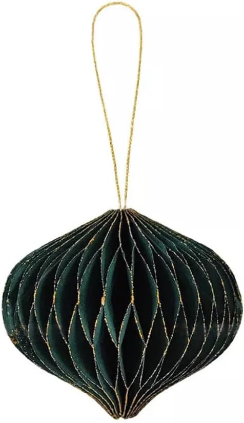 Christmas Paper Honeycomb Lantern Xmas Tree Hanging Pendant Ornament Home Party Decor 6cm (B) | Amazon (US)