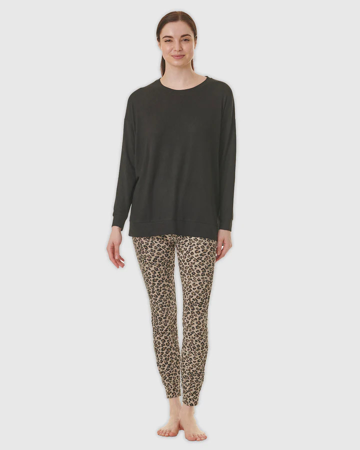 Black Leopard Westerly PJ Set | Splendid