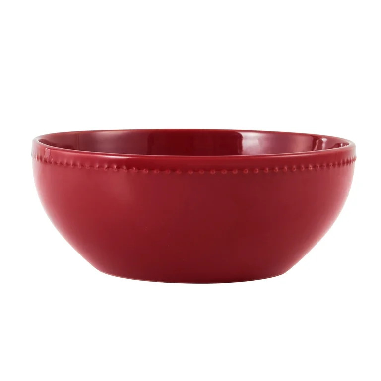 Mainstays 9in Brynn Red Stoneware Serve Bowl | Walmart (US)