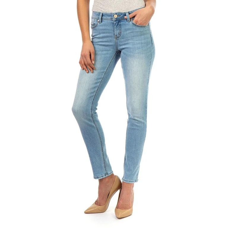 Jordache Women's Mid Rise Skinny Jeans | Walmart (US)