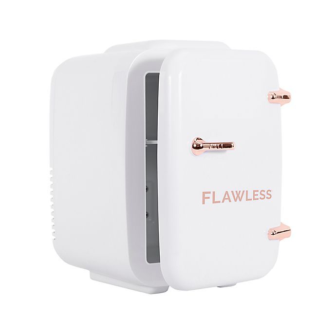 Flawless® Mini Beauty and Skincare Refrigerator in White/Rose Gold | Bed Bath & Beyond