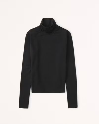 Women's Long-Sleeve Turtleneck Top | Women's Tops | Abercrombie.com | Abercrombie & Fitch (US)