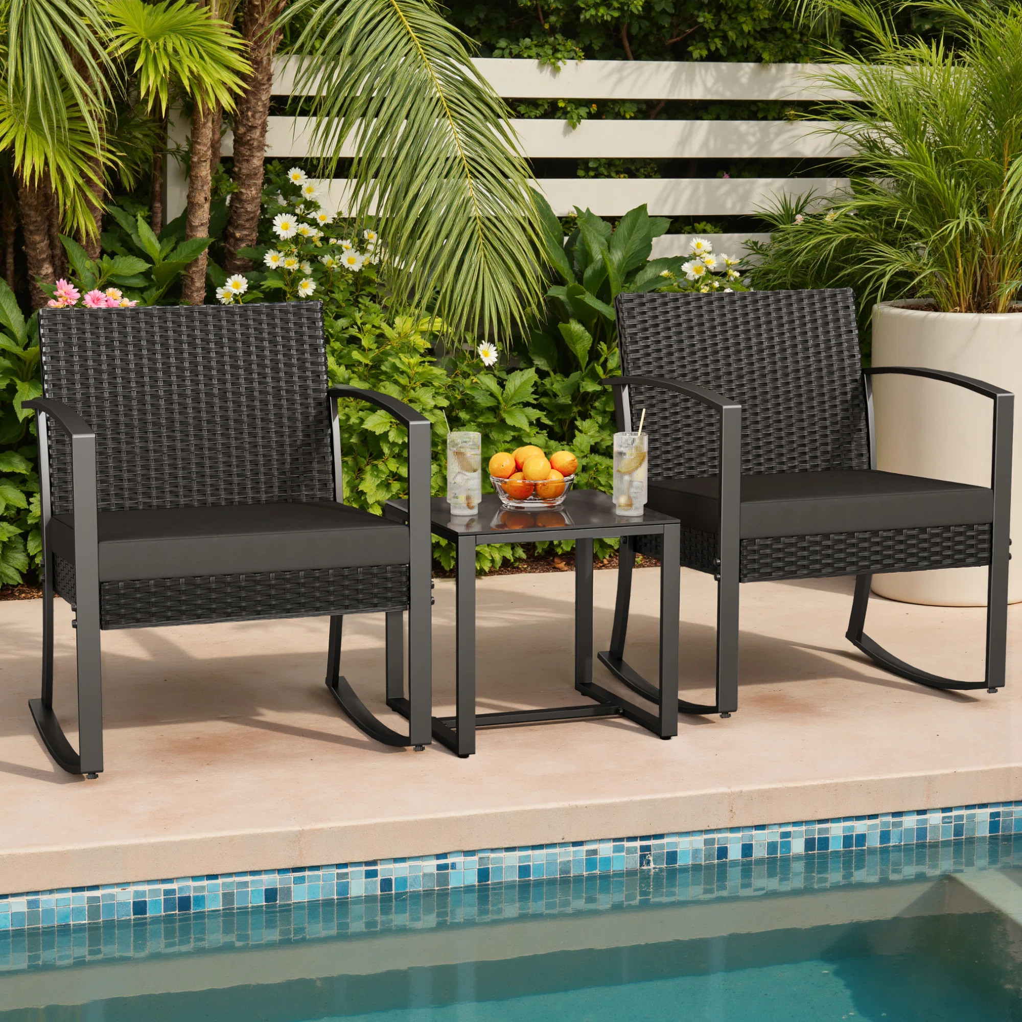 Anniah Square 2 - Person 16" Long Bistro Set | Wayfair North America