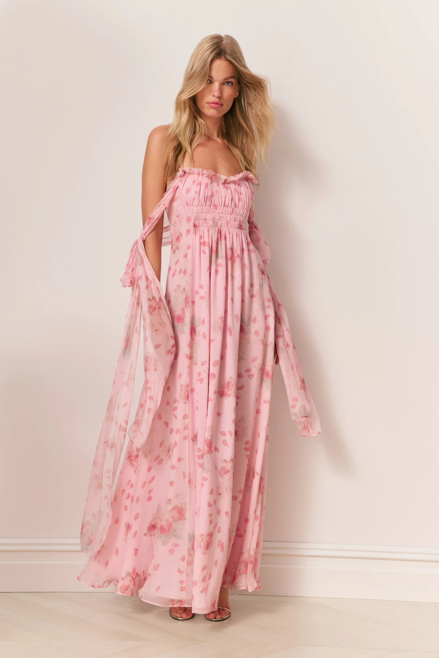 Marlana Floral Silk Chiffon Maxi Dress | LoveShackFancy