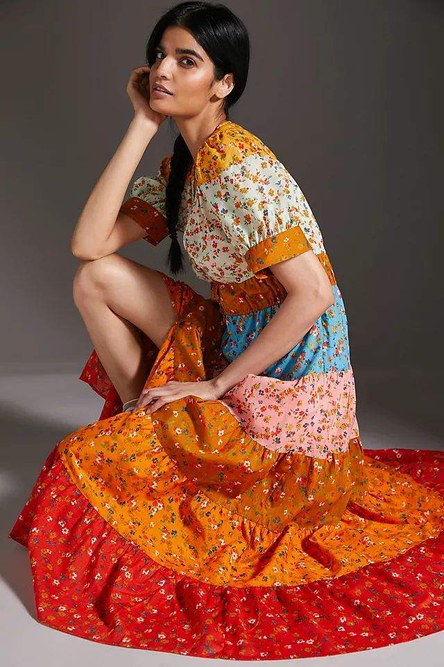 Colorblocked Midi Dress | Anthropologie (US)