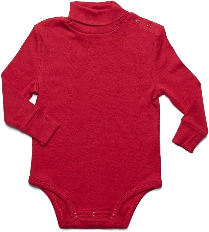 DinoDee Turtleneck Bodysuit 100% Cotton Baby Underwear (6 Months-2 Toddler) Variety of Colors | Amazon (US)
