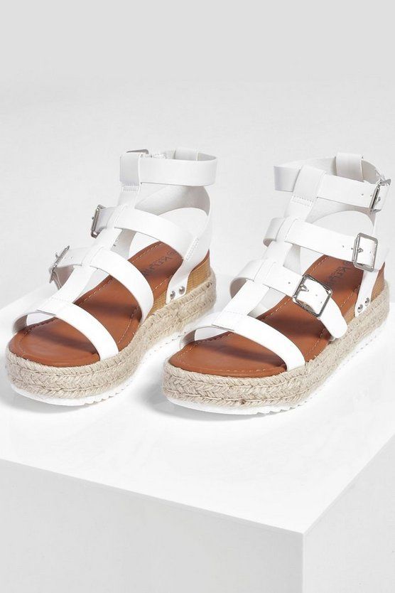 Multi Strap Gladiator Flatforms | Boohoo.com (US & CA)