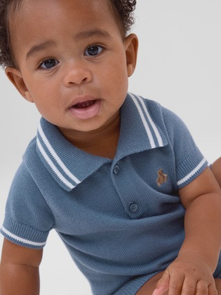 Baby Polo Sweater Romper | Gap Factory